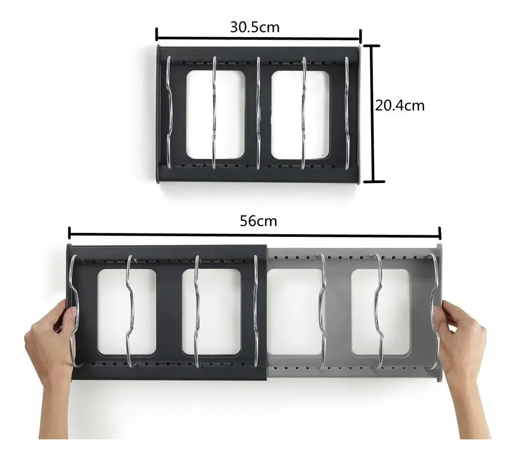 Organizador de Ollas Horizontal Ajustable — Sistema Habita