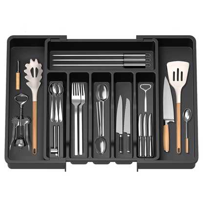 Organizador Extensible de Cajón o Cubiertos — Sistema Hábita