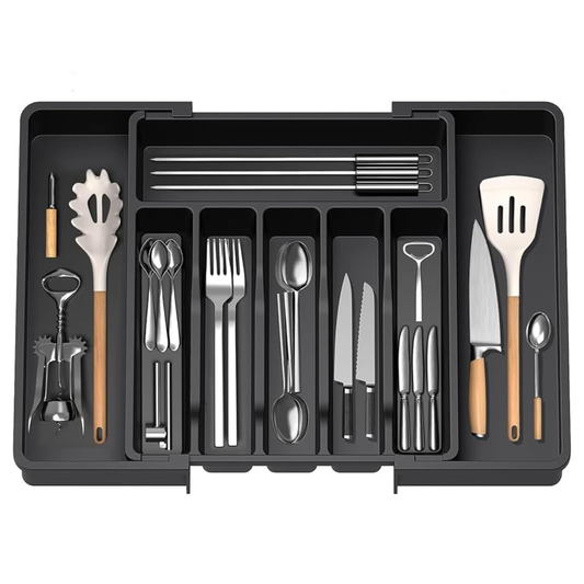 Organizador Extensible de Cajón o Cubiertos — Sistema Hábita