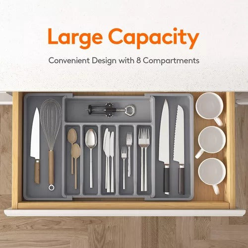 Organizador Extensible de Cajón o Cubiertos — Sistema Hábita