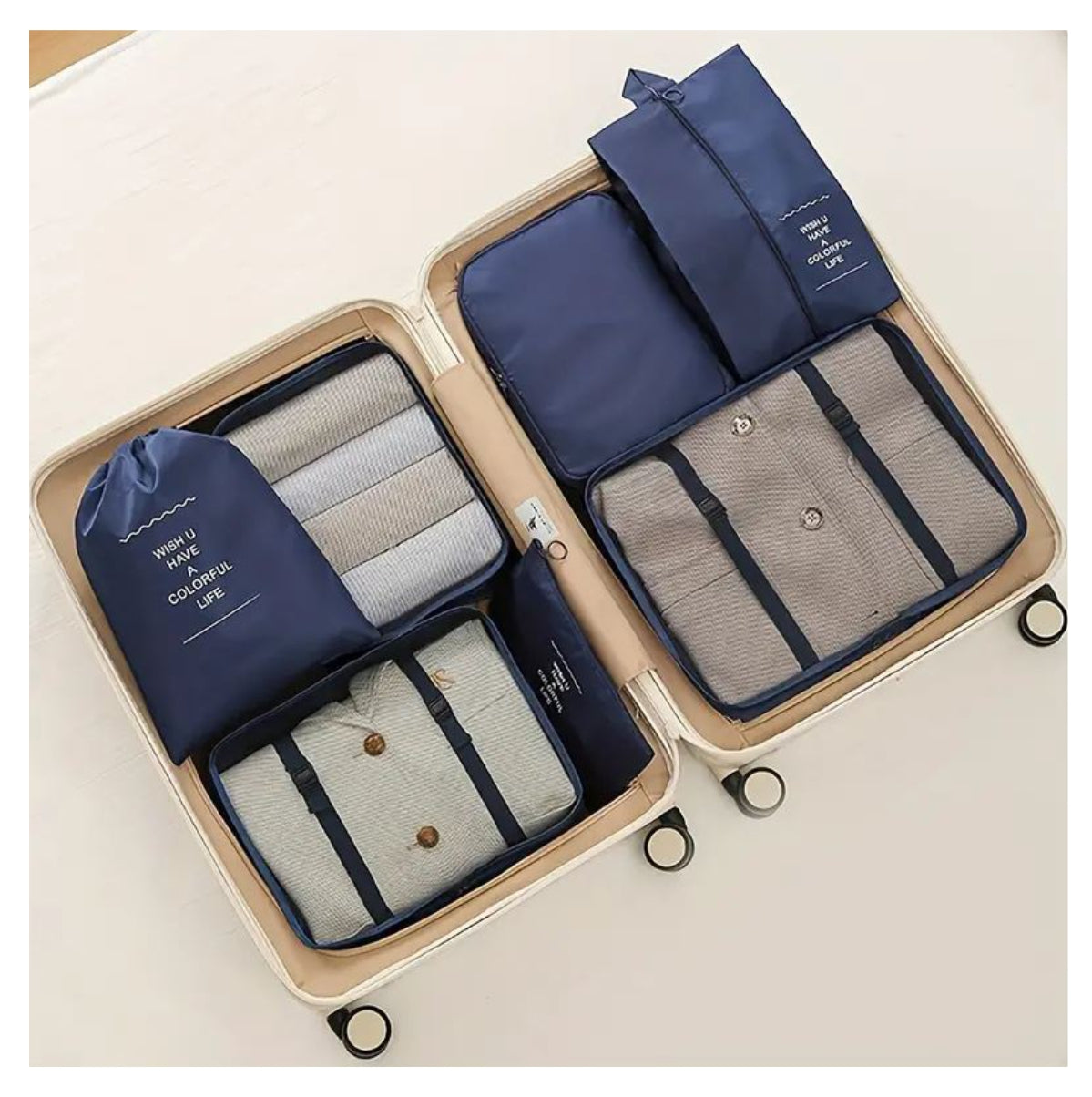 Set de 7 Organizadores de Viaje | Hâbita